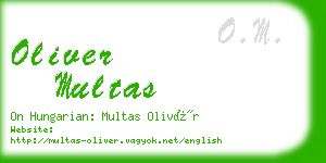 oliver multas business card